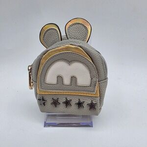 Disney Parks Micro Mini Backpack Mickey Mouse Ears Coin Purse Keychain Charm